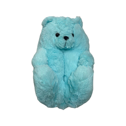 Sky Blue Teddy Slippers - CaribeHeart Teddy